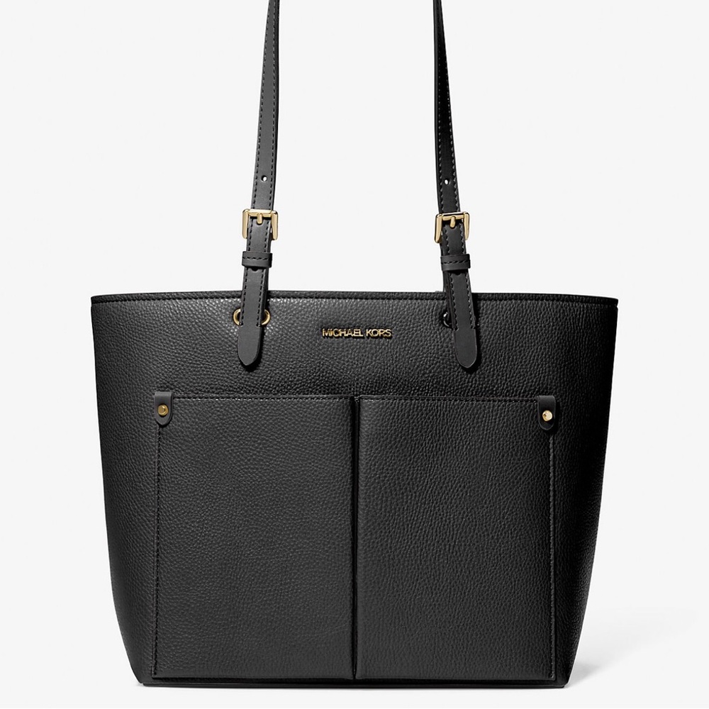 NEW/NEVER USED!!! Michael Kors Black Quilted Leather Tote with Gold Hardware
